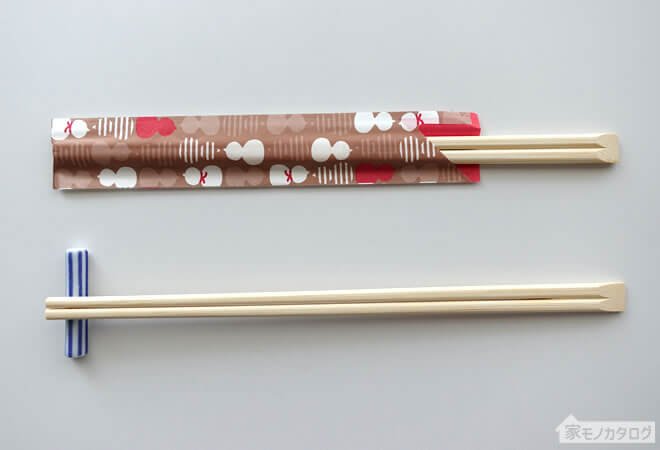 セリアのおしゃれな割り箸・竹の天削箸の画像