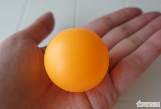 セリアの卓球ボール・オレンジの画像