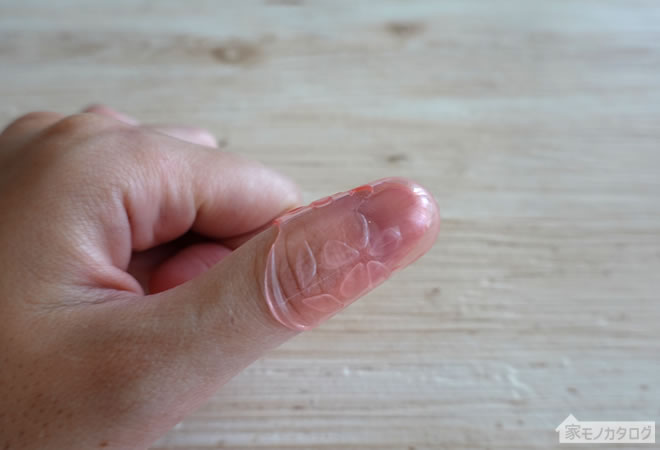 セリアで売っている指サック・キャップタイプ・Lサイズの画像