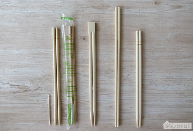 100均で売っている竹割箸の画像