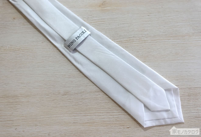 キャンドゥの礼装用白色ネクタイの画像