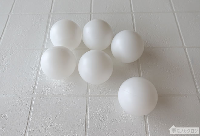 セリアの卓球ボール・ホワイトの画像