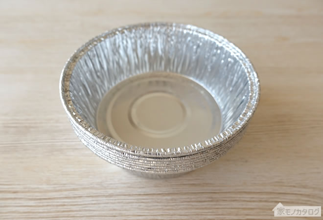 セリアのアルミ取り皿の画像