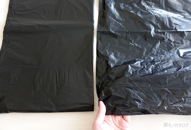 ダイソーの黒ペール用ゴミ袋90L・8枚入りの画像