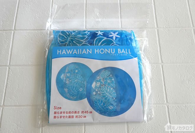 セリアで売っているハワイアンホヌボールの画像