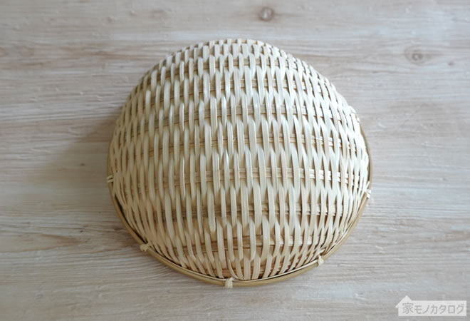 ダイソーで売っている竹豆ざる・18cmの画像