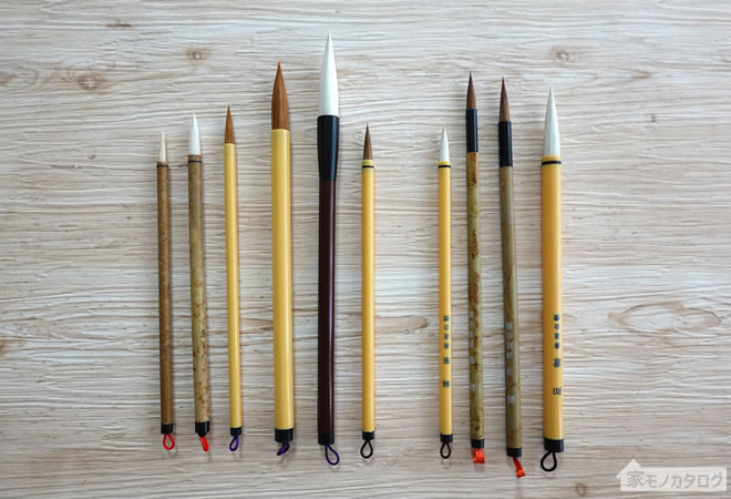 100均の毛筆・書道筆の商品一覧画像