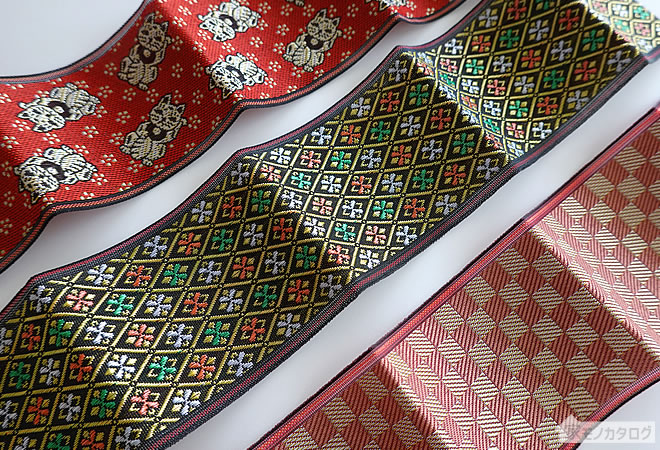セリアで売っている日本の伝統素材 畳のへりの画像